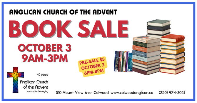 Book Sale Coming Soon on October 3rd! image