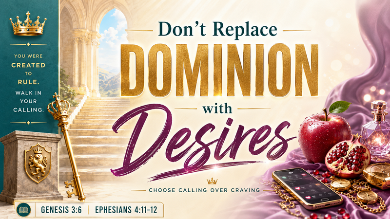 "Don't Replace Dominion with Desires"