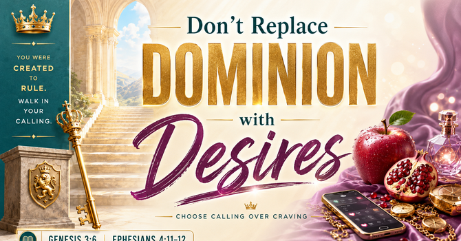 "Don't Replace Dominion with Desires"
