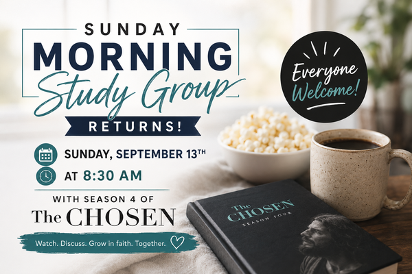Sunday Morning Study Group Returns