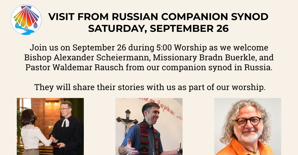 Visit from Russian Companion Synod