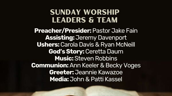 Leading us in Worship