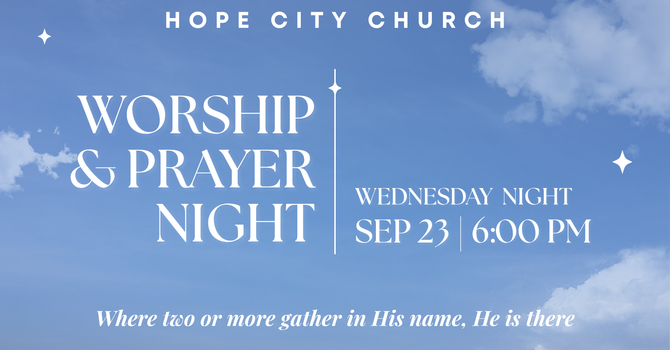 Prayer and worship night 