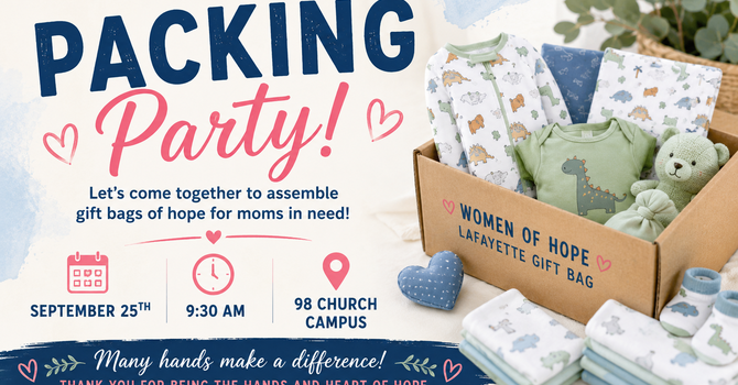PACKING PARTY: Layette Gift Bags