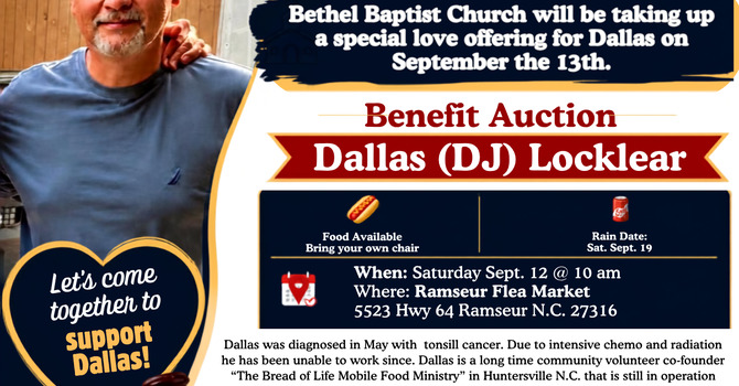 Benefit Auction/Special Offering
