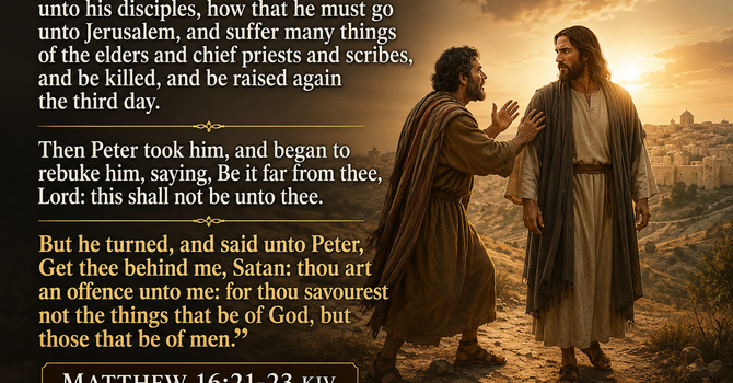 Why did Jesus call Peter Satan? image