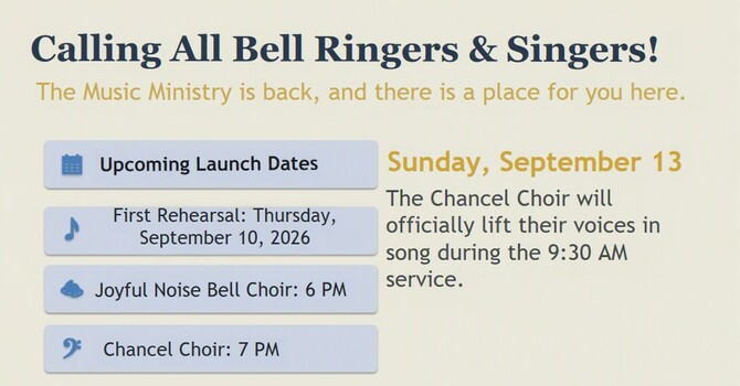 Calling All Bell Ringers & Singers! 