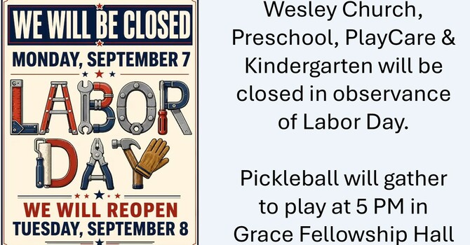 Closed in Observance of Labor Day