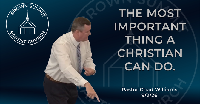 The Most Important Thing a Christian Can Do