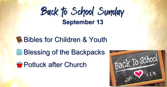 Back to School Sunday