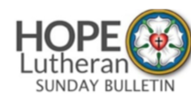 Bulletin for September 6, 2026