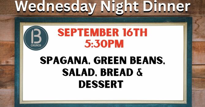 Wednesday Evening Family Meal