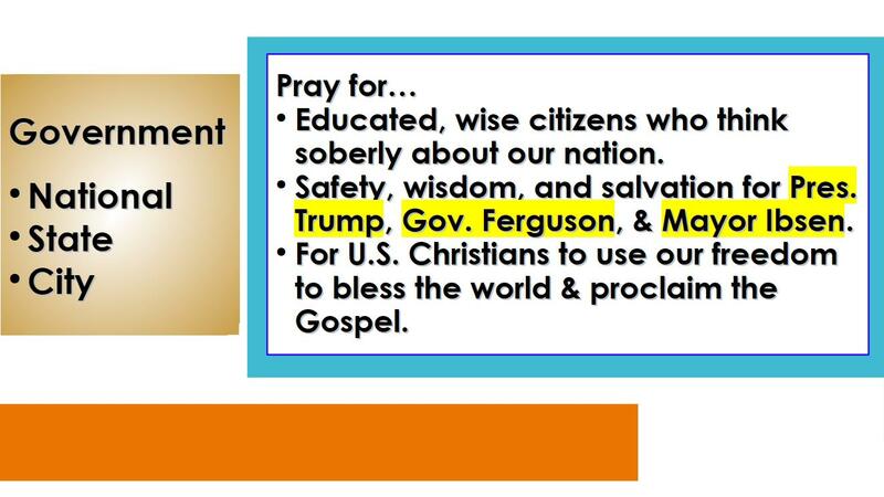 August Prayer Service 