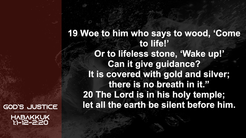 Habakkuk; God's Justice