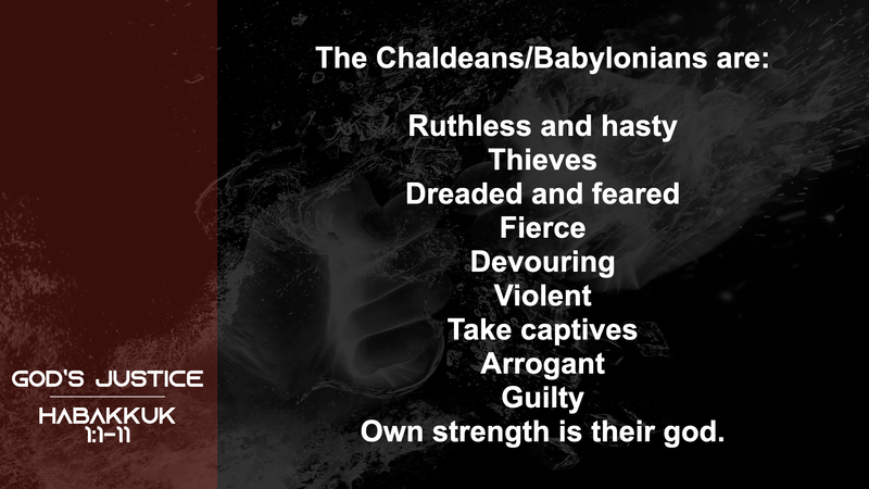 Habakkuk; God's Justice