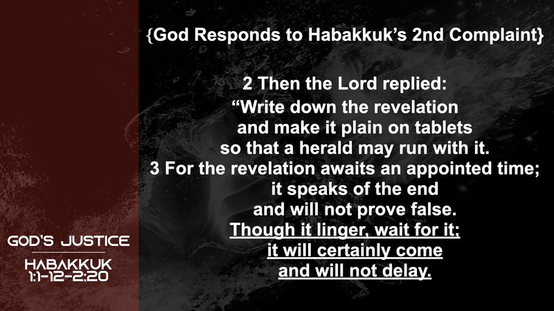 Habakkuk; God's Justice