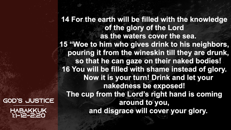 Habakkuk; God's Justice