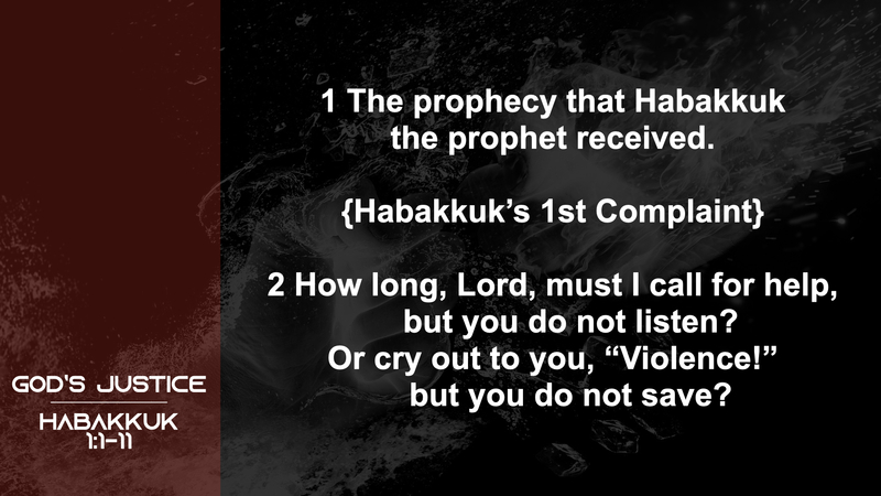 Habakkuk; God's Justice