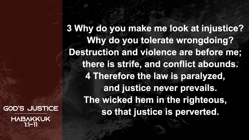 Habakkuk; God's Justice
