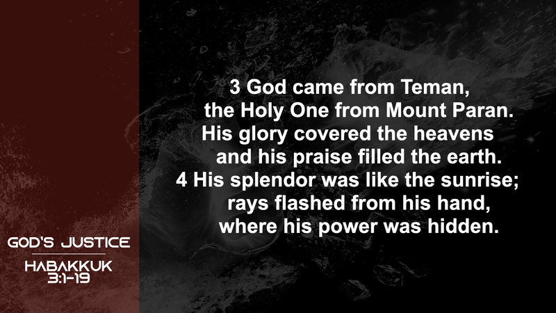 Habakkuk; God's Justice