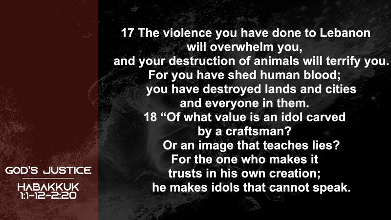 Habakkuk; God's Justice
