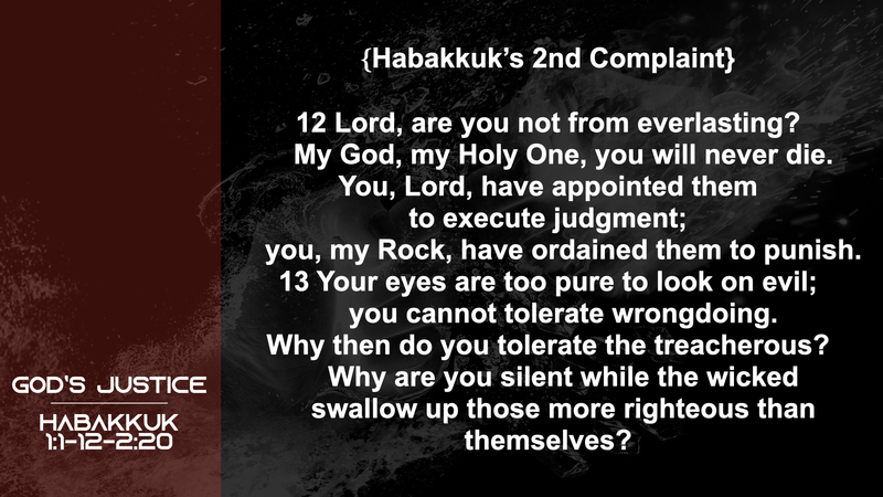 Habakkuk; God's Justice