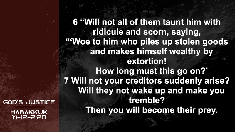 Habakkuk; God's Justice