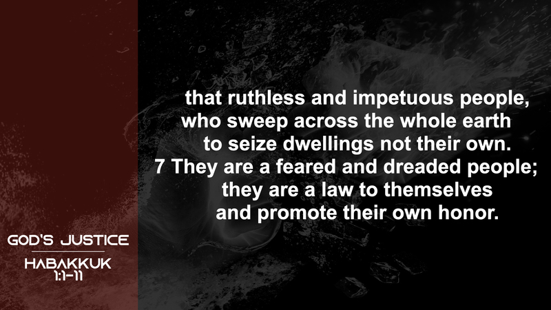 Habakkuk; God's Justice