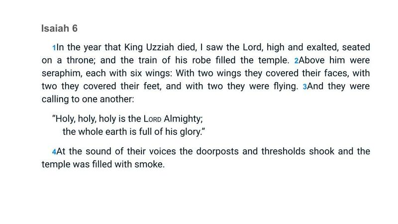 Send Me! A Personal and Corporate Response to Isaiah 6