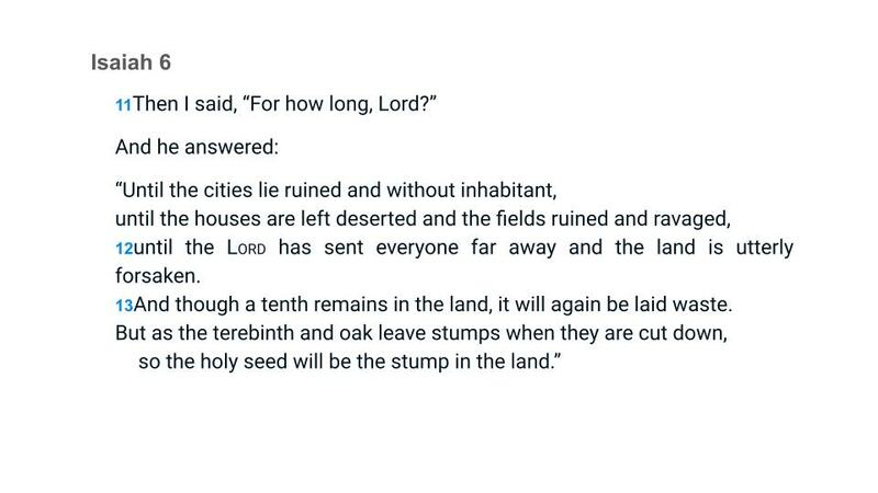 Send Me! A Personal and Corporate Response to Isaiah 6