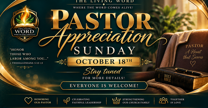 Pastor's Appreciation Sunday 