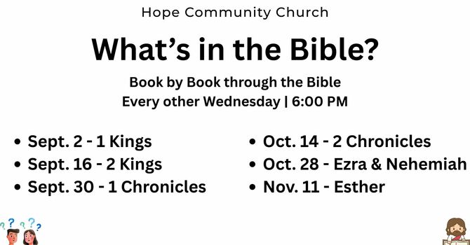 What's in the Bible?