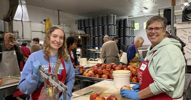 Apples!  A fun treat to process for hungry kids around the world!