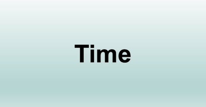 TIME Sermon