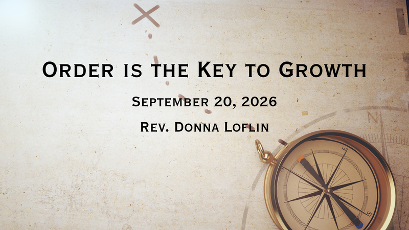 Order is the Key to Growth