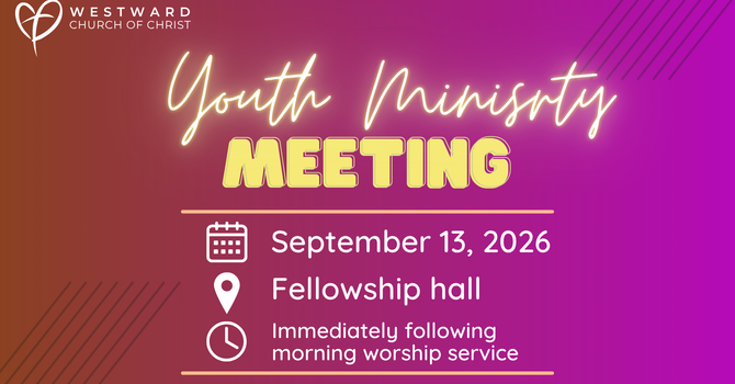 Youth Ministry Meeting