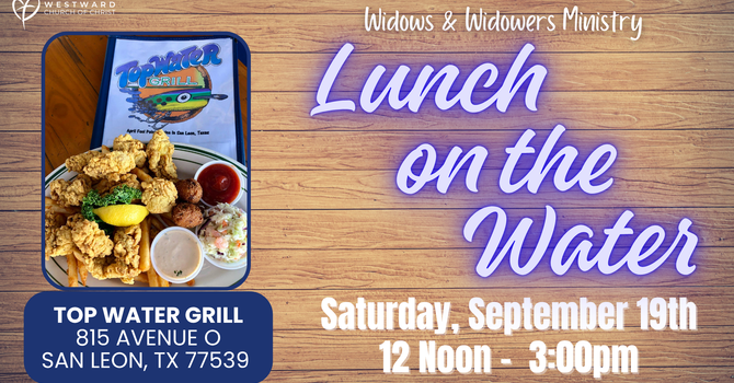 Widow & Widowers: Lunch on the Water