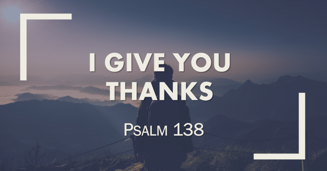 I Give You Thanks