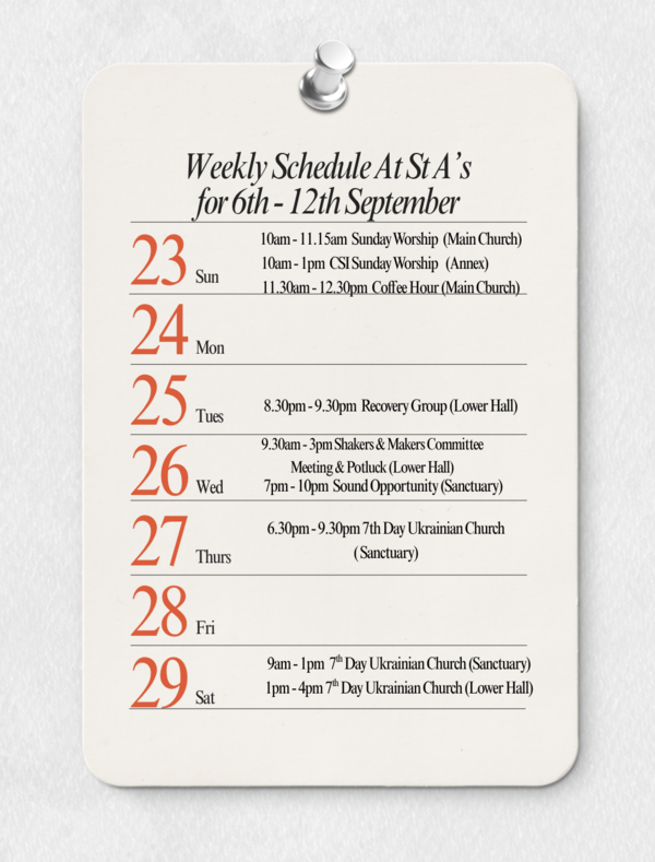 Church Calendar