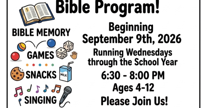 King's Kids Begins September 9th, 2026 @6:30pm! image