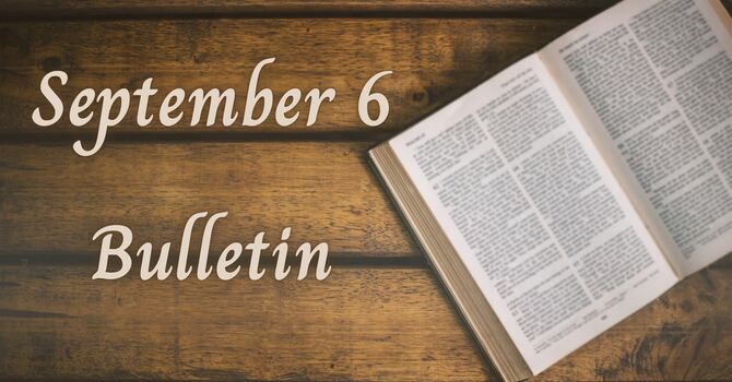 September 6, 2026 Bulletin image