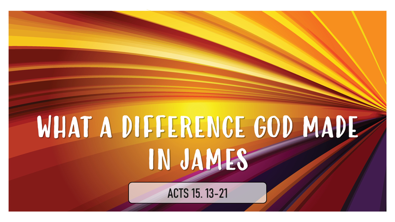 What A Difference God Made In James