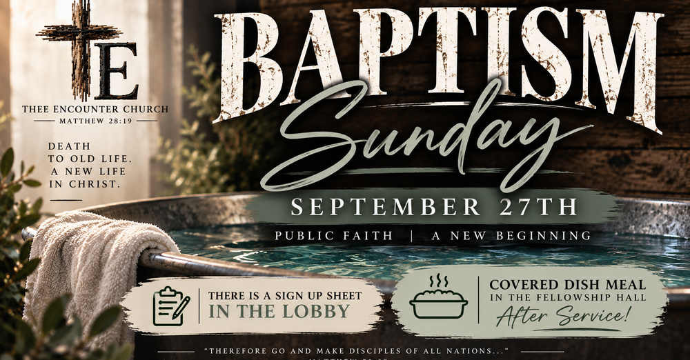 Baptism Sunday