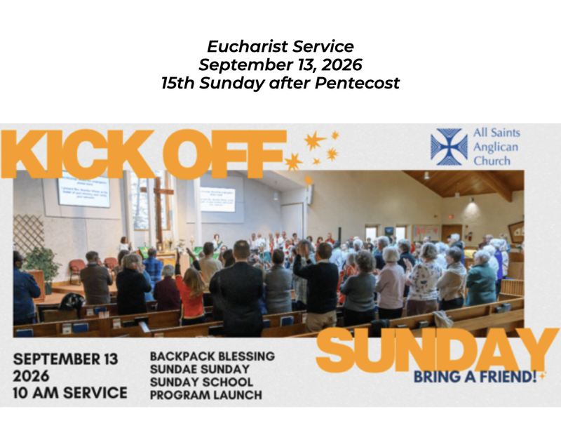 Eucharist Service - September 13, 2026