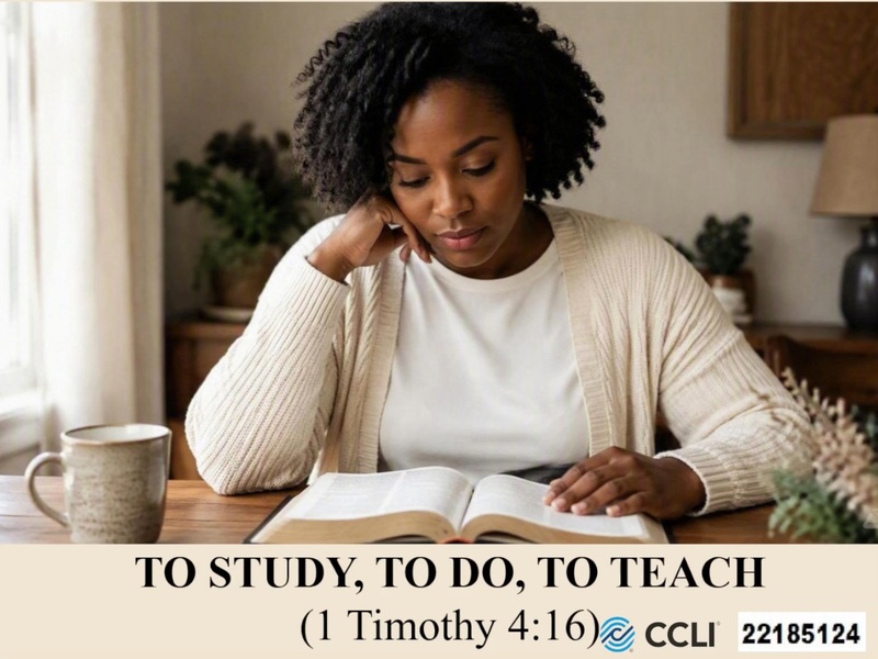 TO STUDY, TO DO, TO TEACH