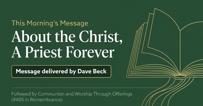 About the Christ, A Priest Forever