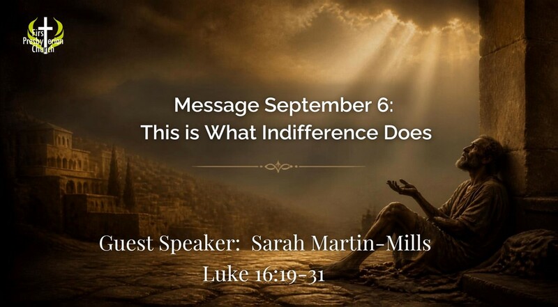 Sunday September 6 Message