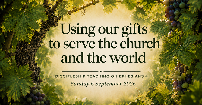 Using our gifts to serve the church and the world