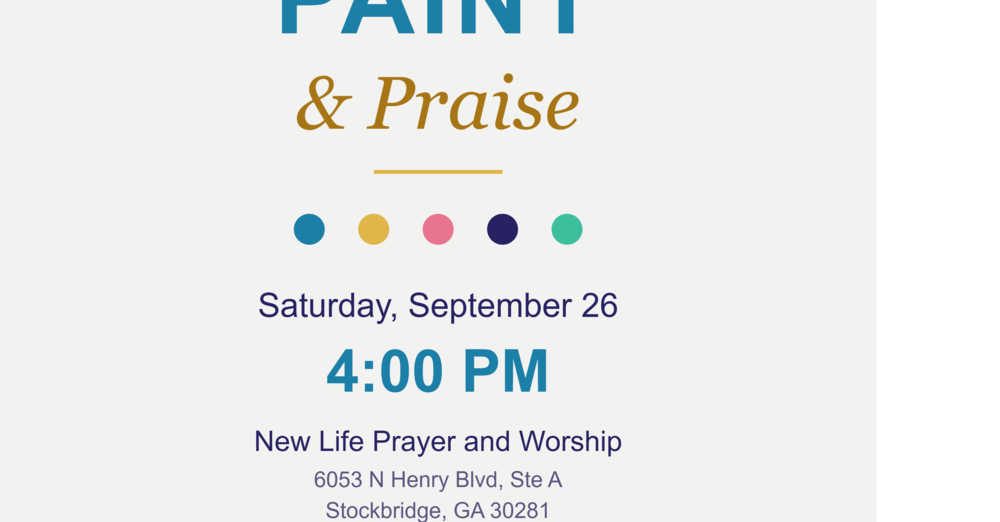Prayer Paint Praise Ladies Event