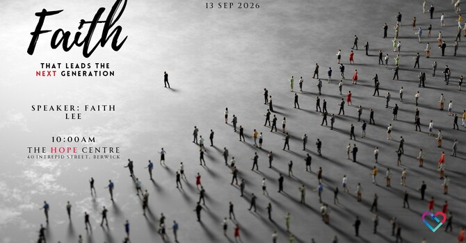 SPECIAL YOUTH-LED SERVICE with a message by FAITH LEE